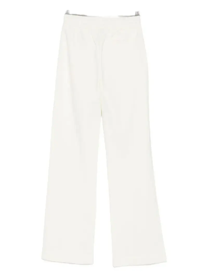 Pantaloni bianchi con vita elasticizzata Bianco miniatura 2