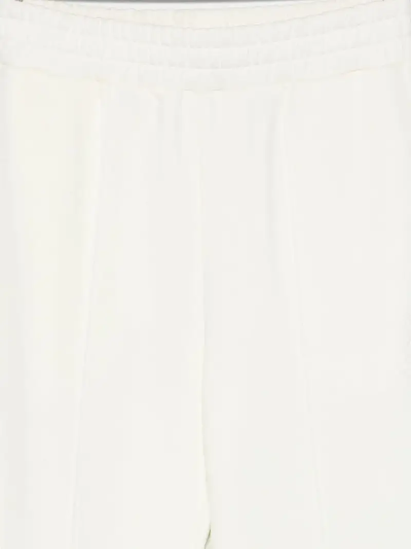 Pantaloni bianchi con vita elasticizzata Bianco miniatura 3