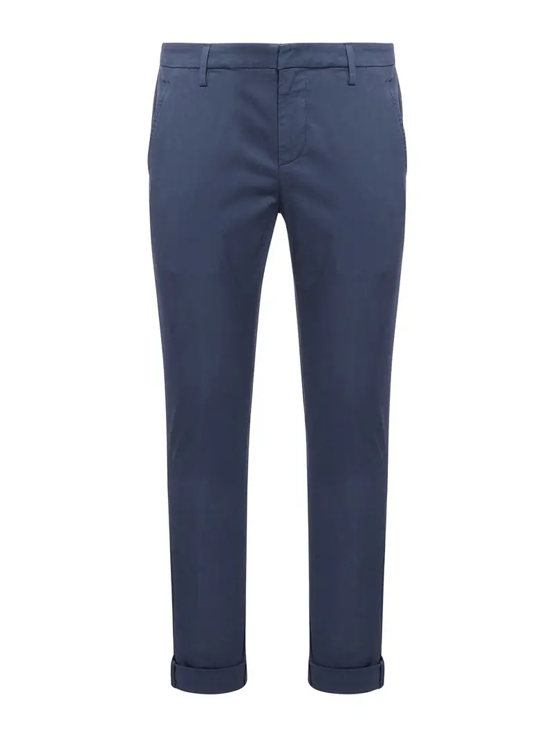 Pantaloni casual in cotone Blu