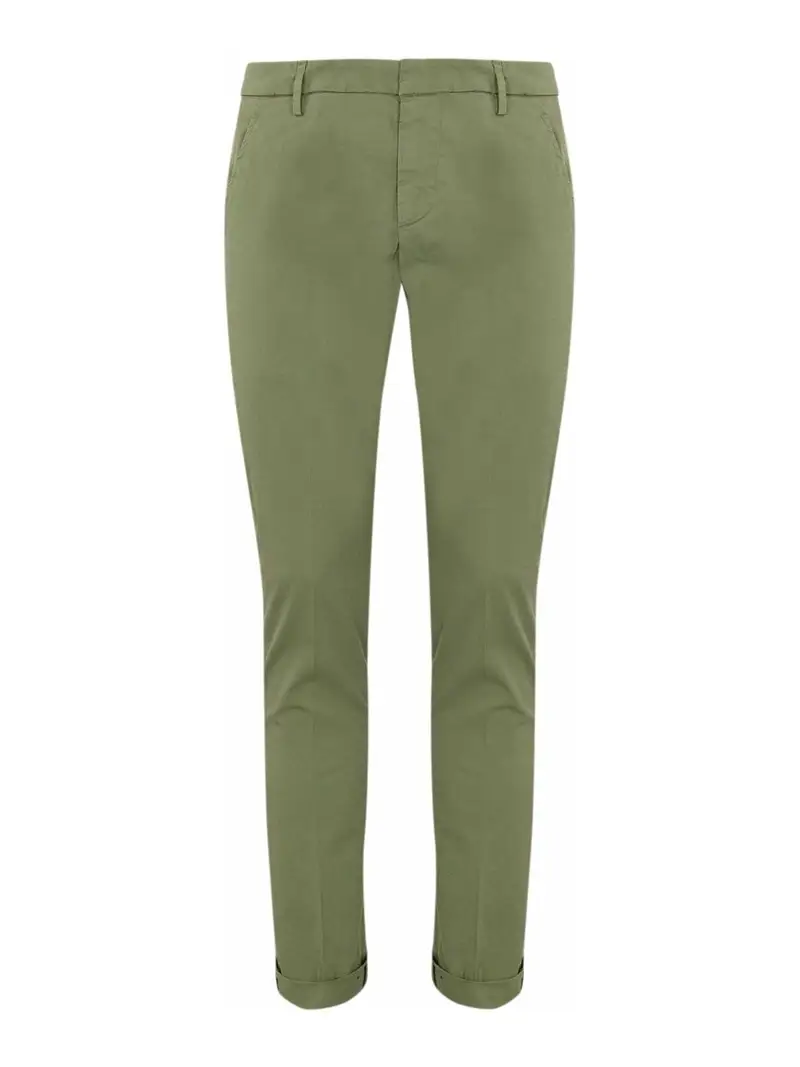 Pantaloni di gaubert in cotone allungato Verde