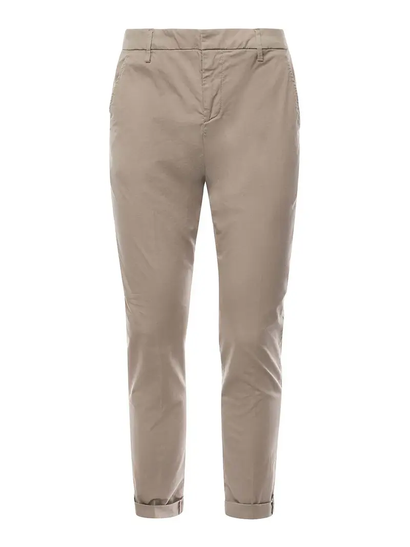Pantaloni di velluto a velluto Beige