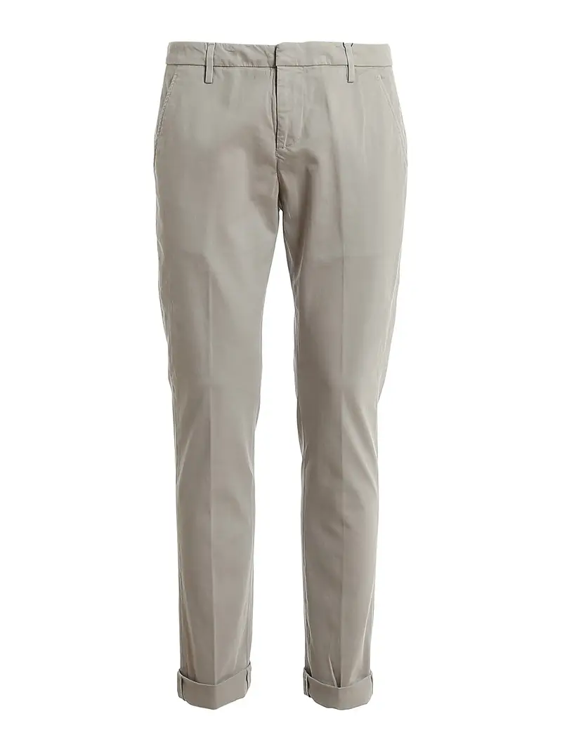 Pantaloni Gaubert in velluto di cotone Grigio Chiaro
