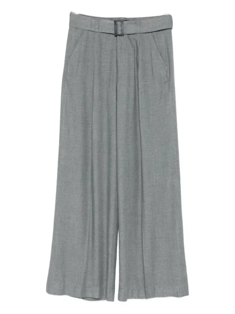 Pantaloni grigi con cintura Grigio