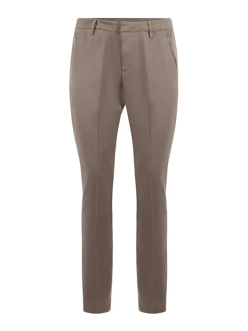 Pantaloni in cotone elasticizzato Beige