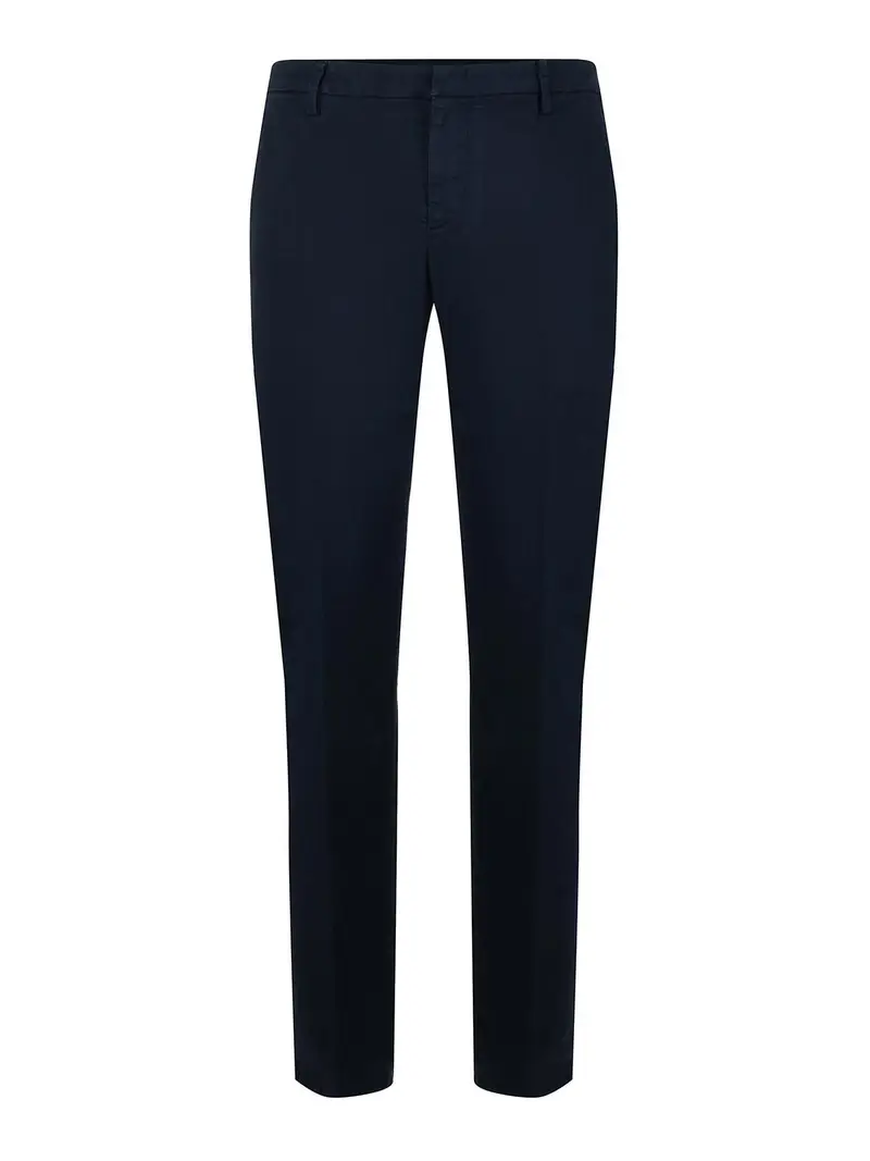 Pantaloni in Gabardine Stretch Blu