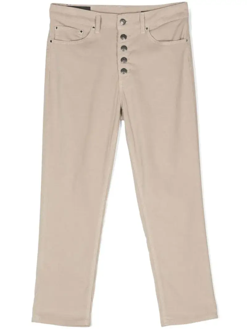 Pantaloni In Velluto a Coste Modello Koons Beige