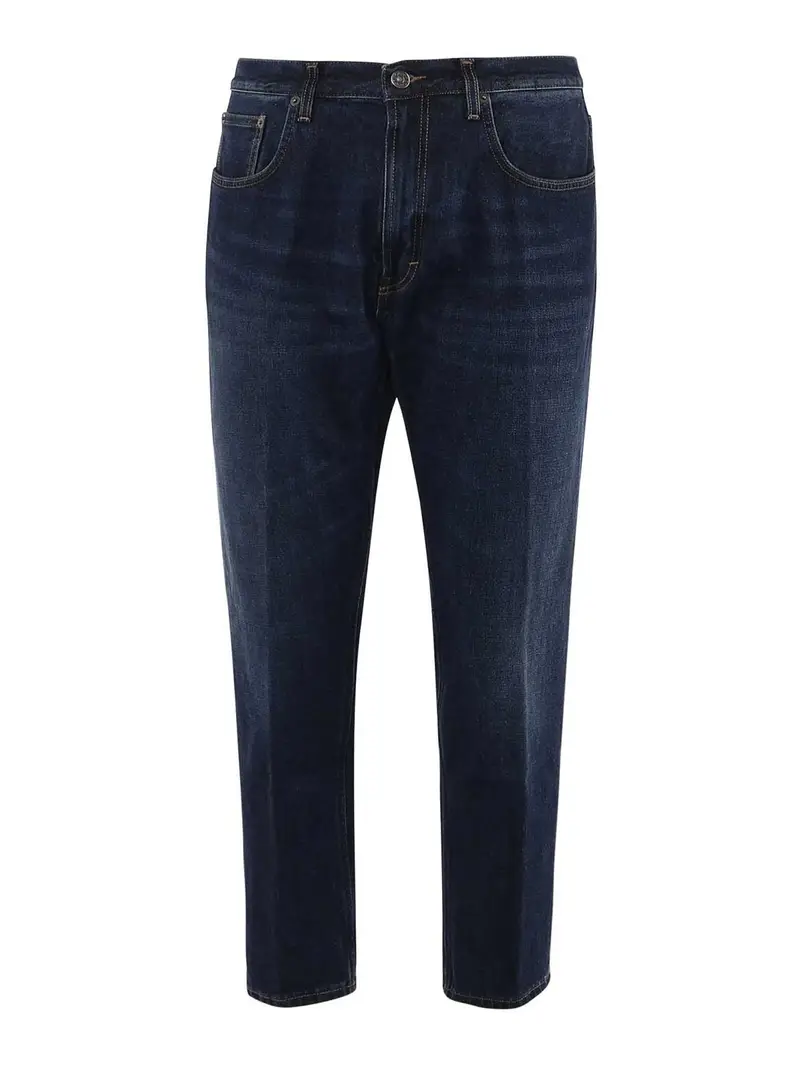 Pantaloni jago in denim di cotone Blu