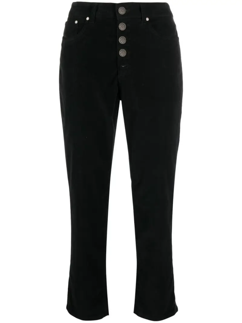 Pantaloni Koons Loose donna in velluto Nero