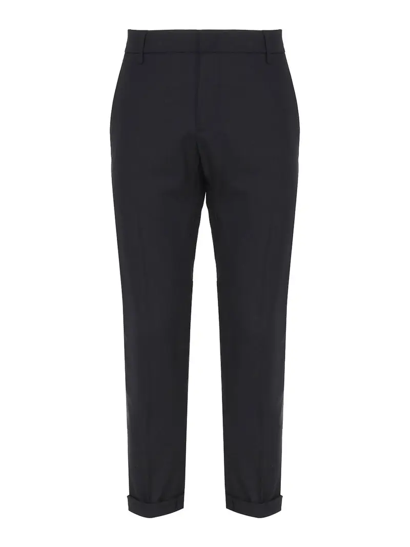 Pantaloni slim in flanella Gaubert Blu