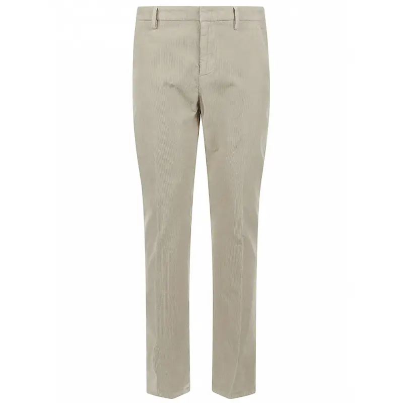 pantaloni uomo in velluto beige