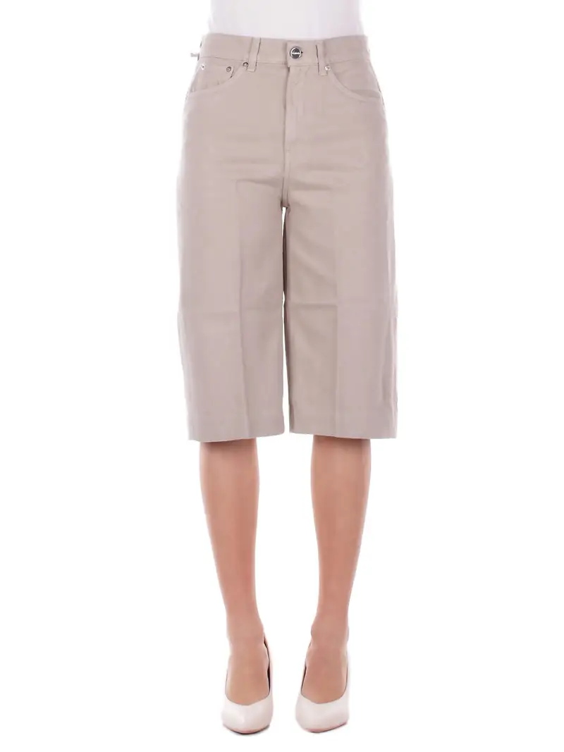 Shorts Donna DONDUP Beige Shorts regular delfine in bull
