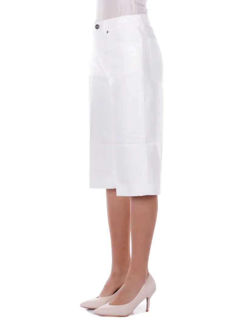 Shorts Donna DONDUP Bianco Shorts regular delfine in bull miniatura 2
