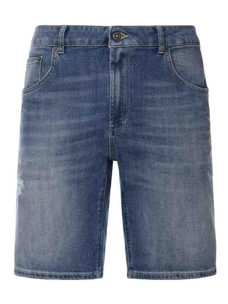 Shorts In Denim Di Colore Azzurro Blu