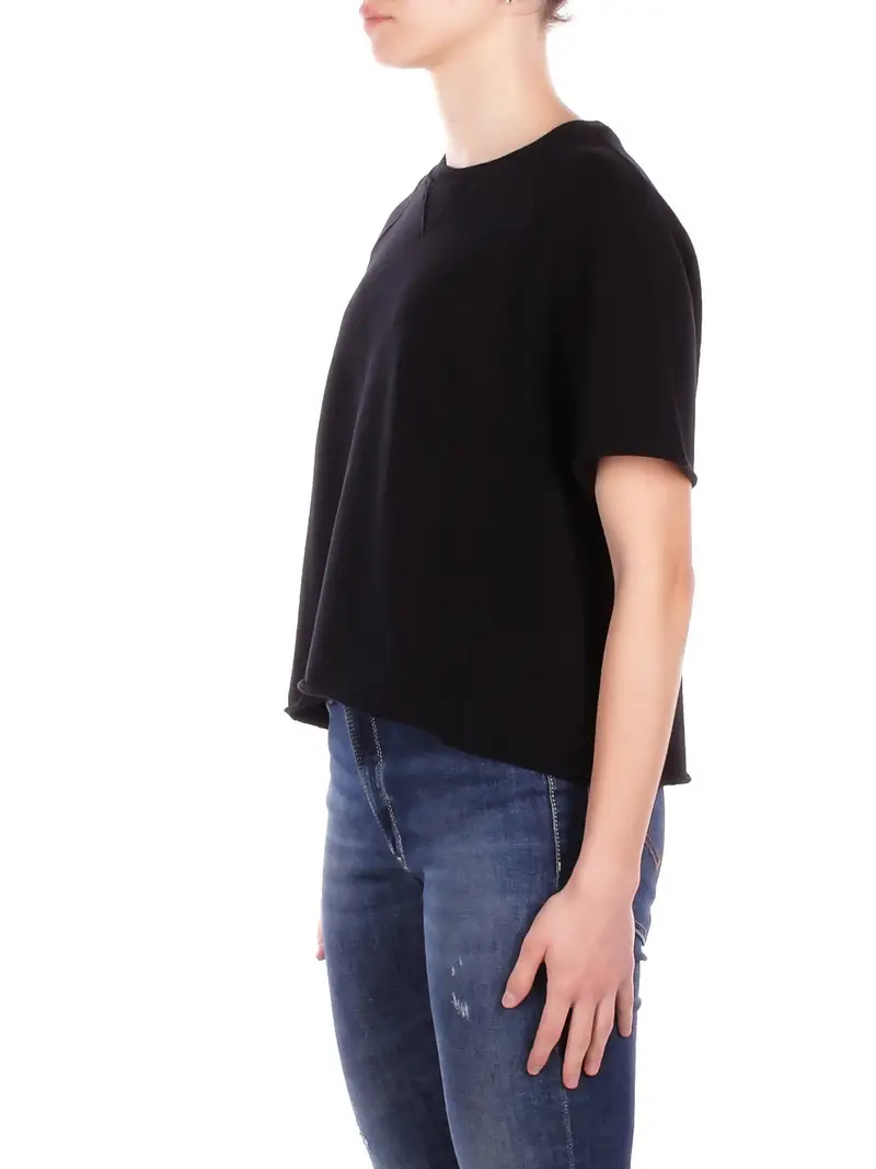 DONDUP T-shirt Donna Nero 4263336 miniatura 2