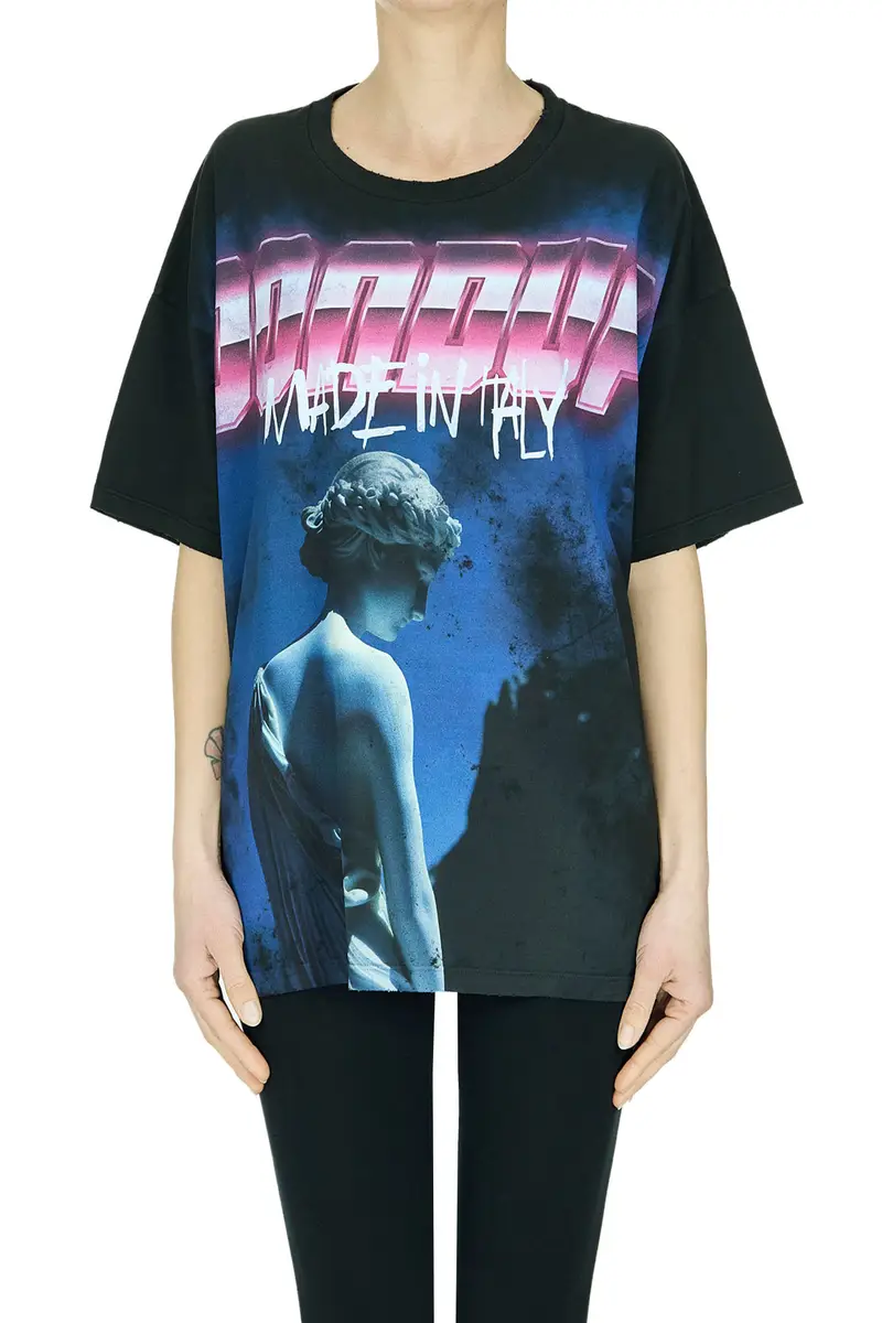 T-shirt oversize stampata