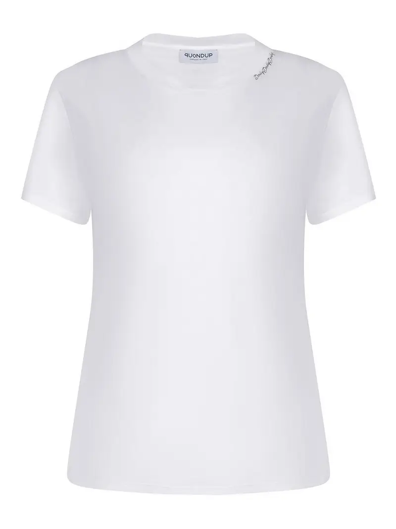 T-shirt realizzata in cotone Bianco