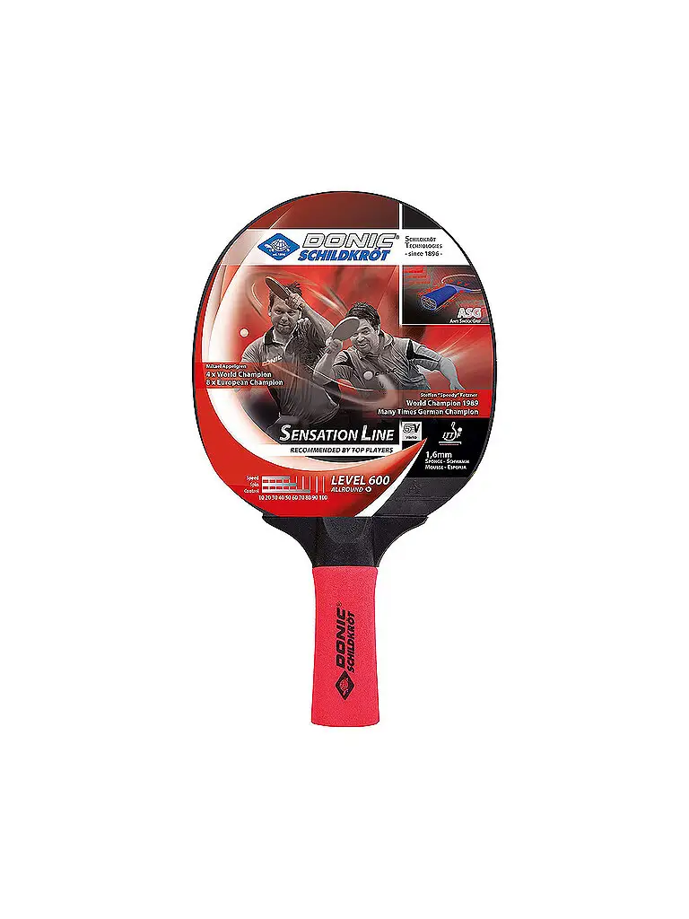 Racchetta da ping pong Sensation 600 rosso