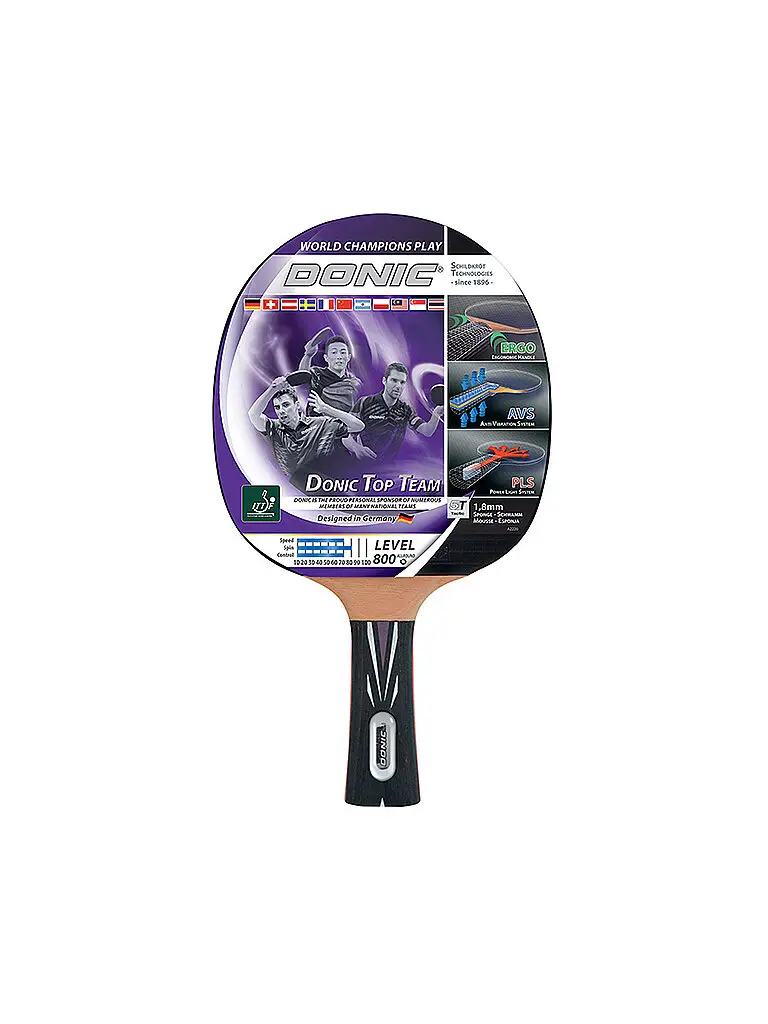 Racchetta da ping pong Top Team 800 grigio