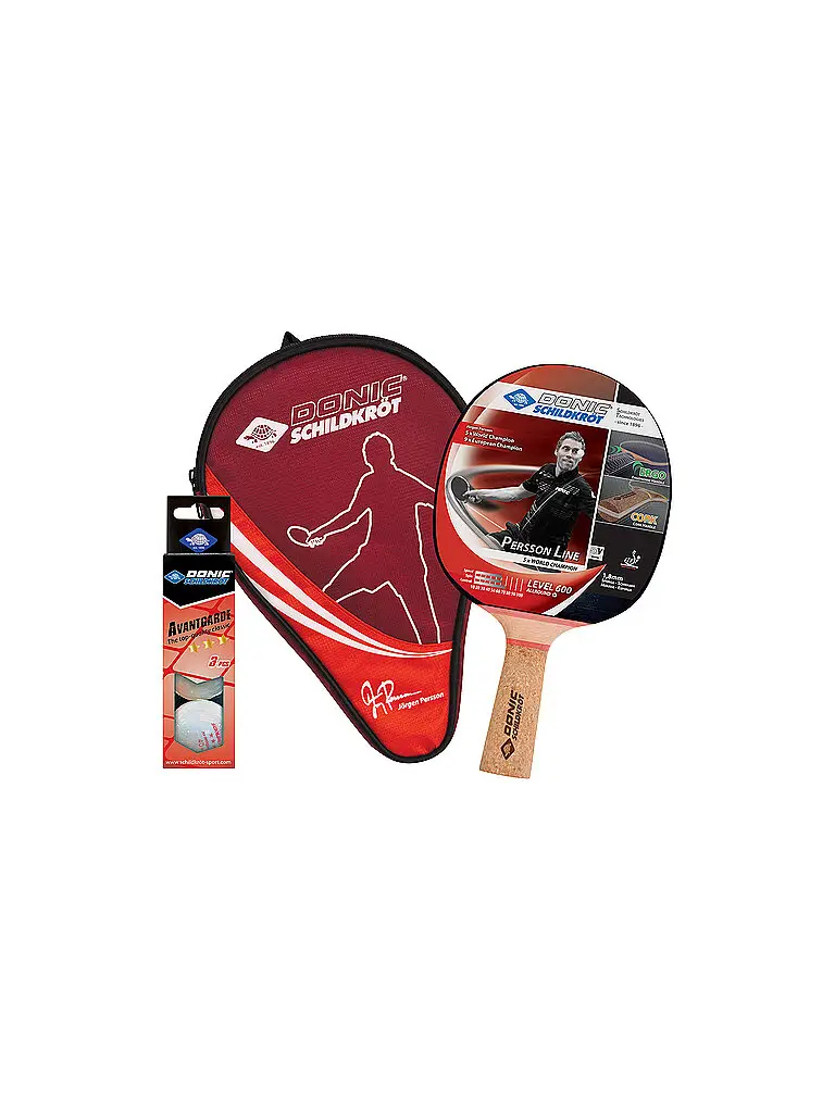 Set da ping pong Persson 600 rosso