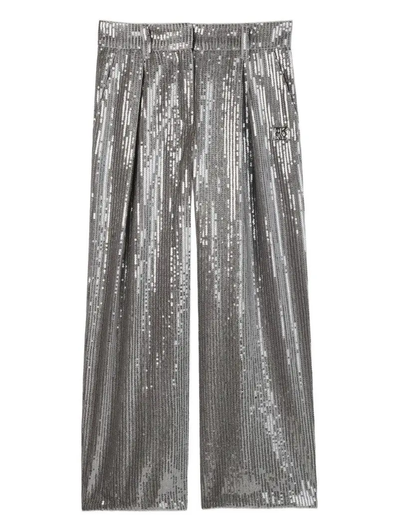 Donna Karen Kids Pantaloni unisex grigio argento