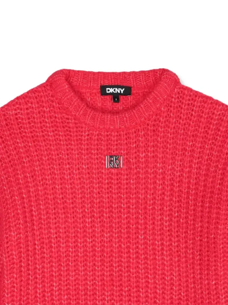 Donna Karen Kids Maglione Unisex Fucsia in Maglia miniatura 3