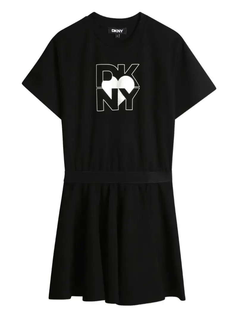 Donna Karen Kids Abito nero unisex in cotone