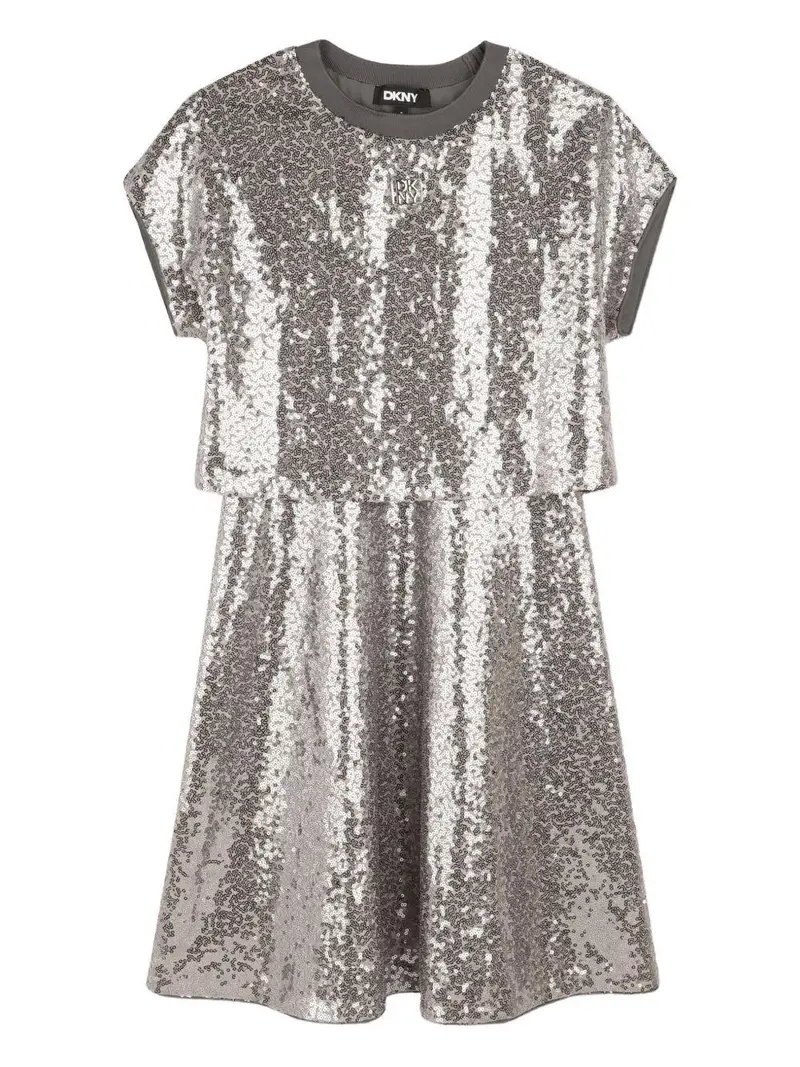 Donna Karen Kids Abito Unisex Grigio Argento