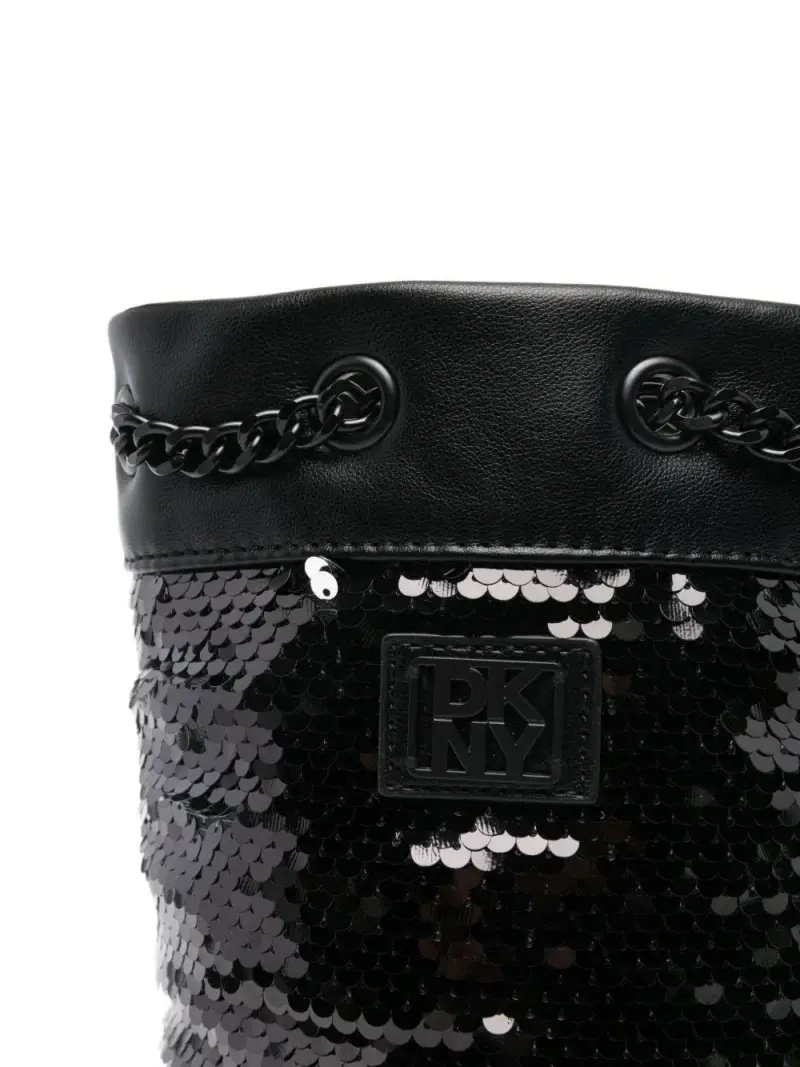 Donna Karen Kids Borsa unisex nera con paillettes miniatura 2