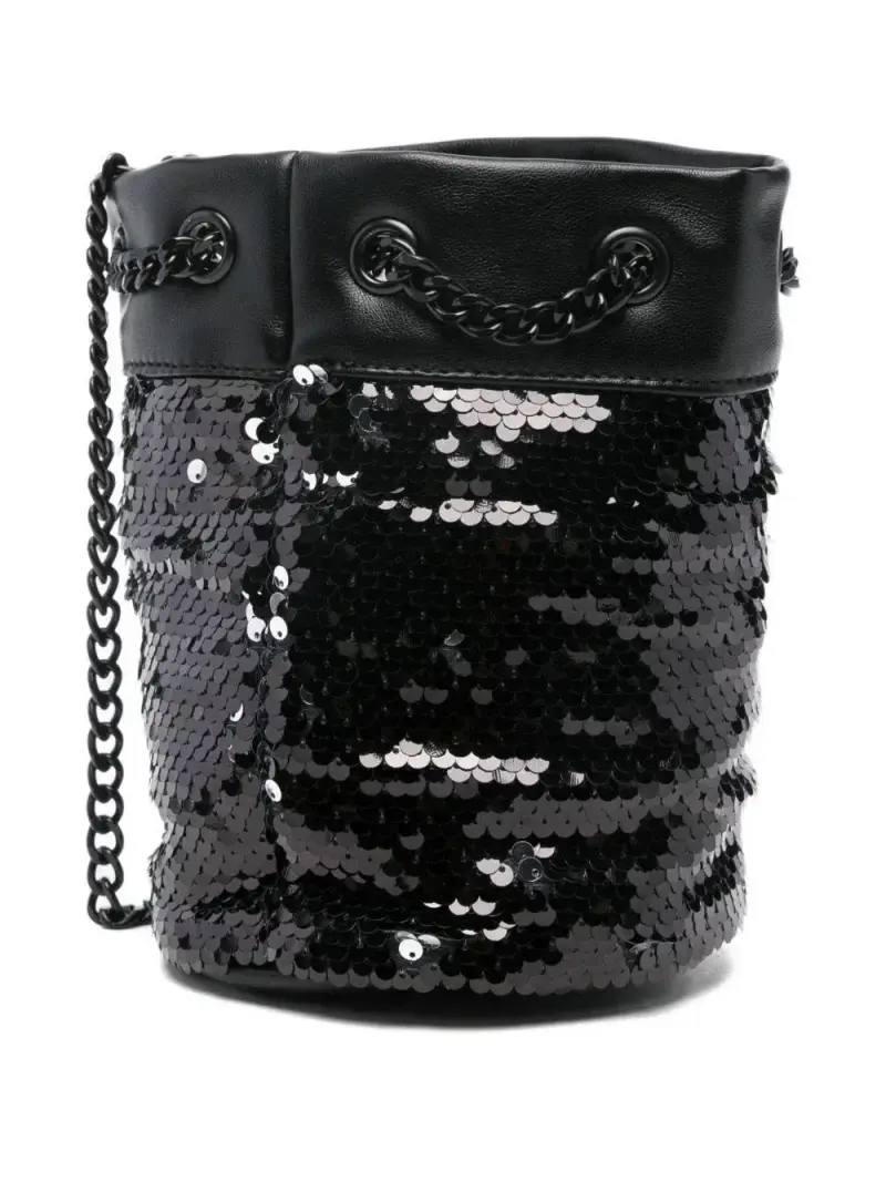 Donna Karen Kids Borsa unisex nera con paillettes miniatura 3