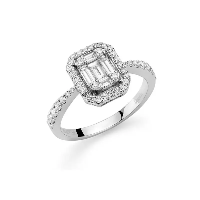 Anello Donna Oro Donna - Eleganza In Oro Bianco