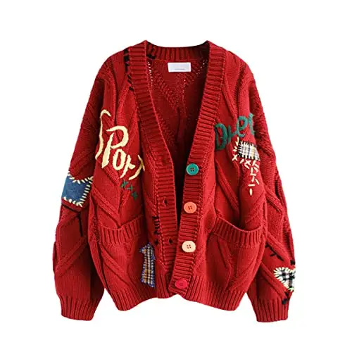 Ebossy Cardigan Rosso 3506597