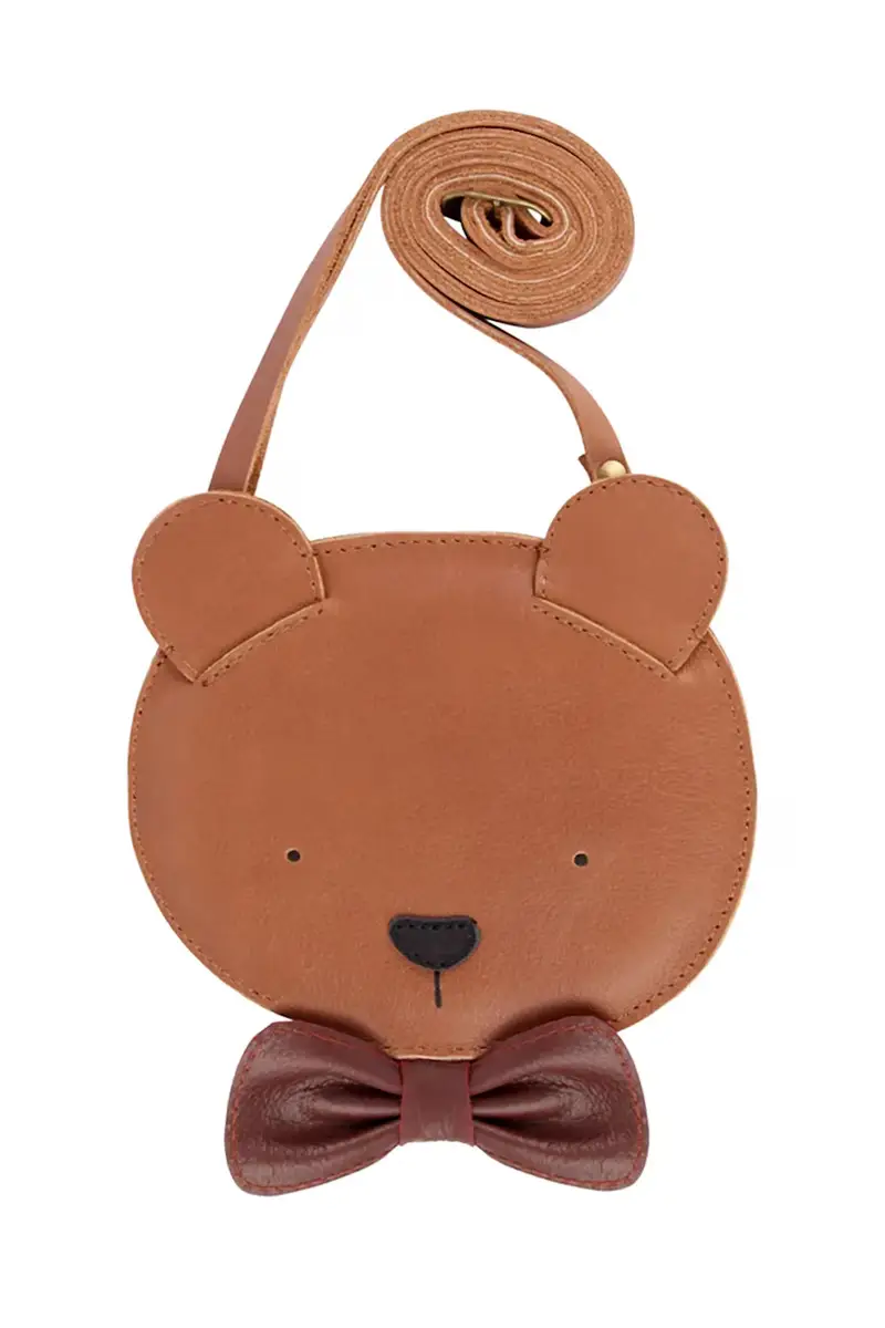 borsa in pelle per bambini Britta Exclusive Purse Winter Bear Marrone miniatura 2