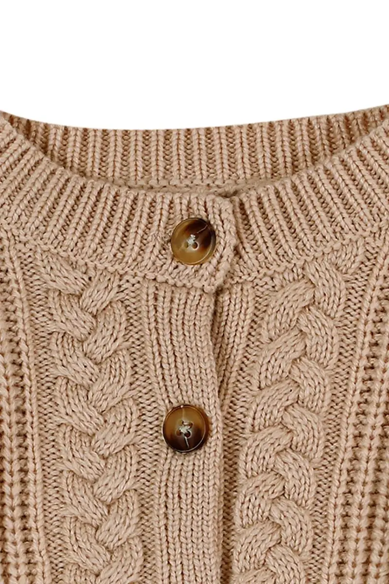 cardigan colore beige 4101000 miniatura 5