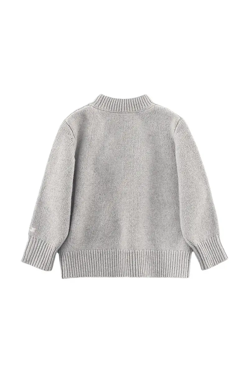maglione in cotone bambini Denn Merino Wool Sweater Lammy colore grigio 4083504 miniatura 3