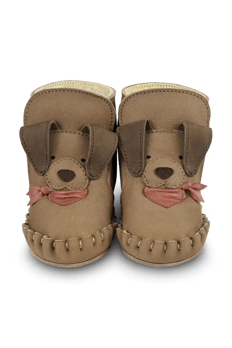 scarpe in pelle neonato/a Junus Booties Western Dog colore marrone 1041803 miniatura 3