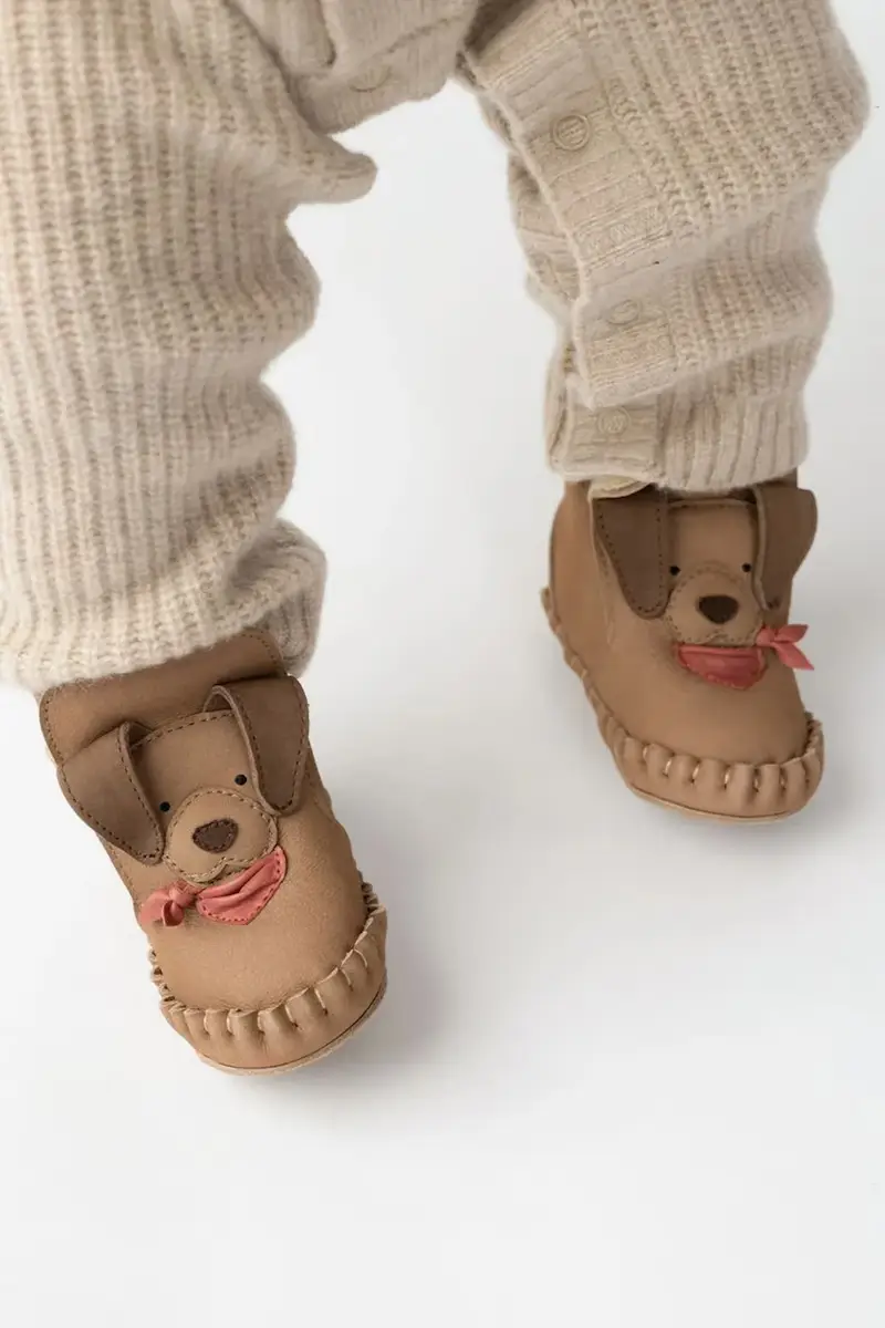 scarpe in pelle neonato/a Junus Booties Western Dog colore marrone 1041803