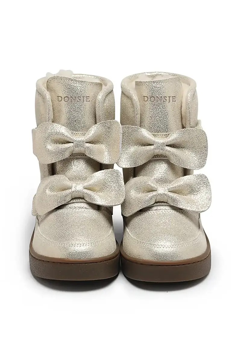 scarpe invernali in pelle bambino/a Isa Exclusive Boots Argento miniatura 4