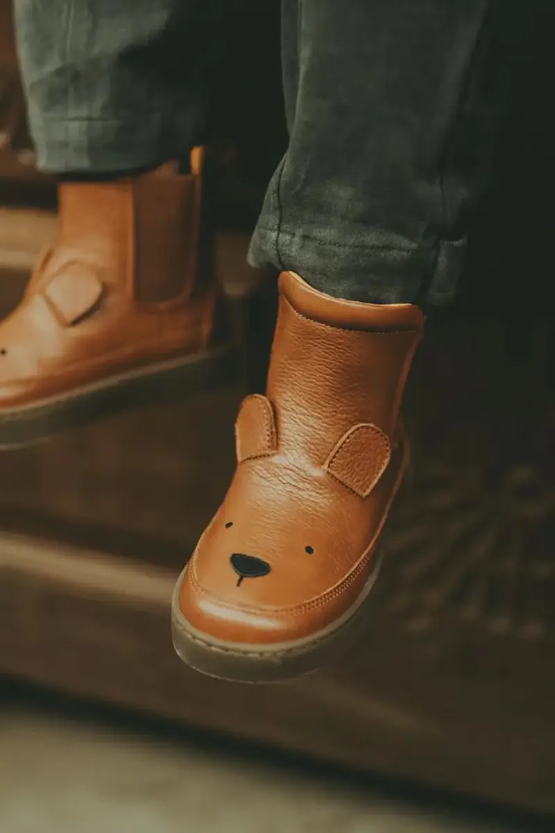 scarpe invernali in pelle bambino/a Thuru Classic Boots Bear colore marrone 2023802 miniatura 5