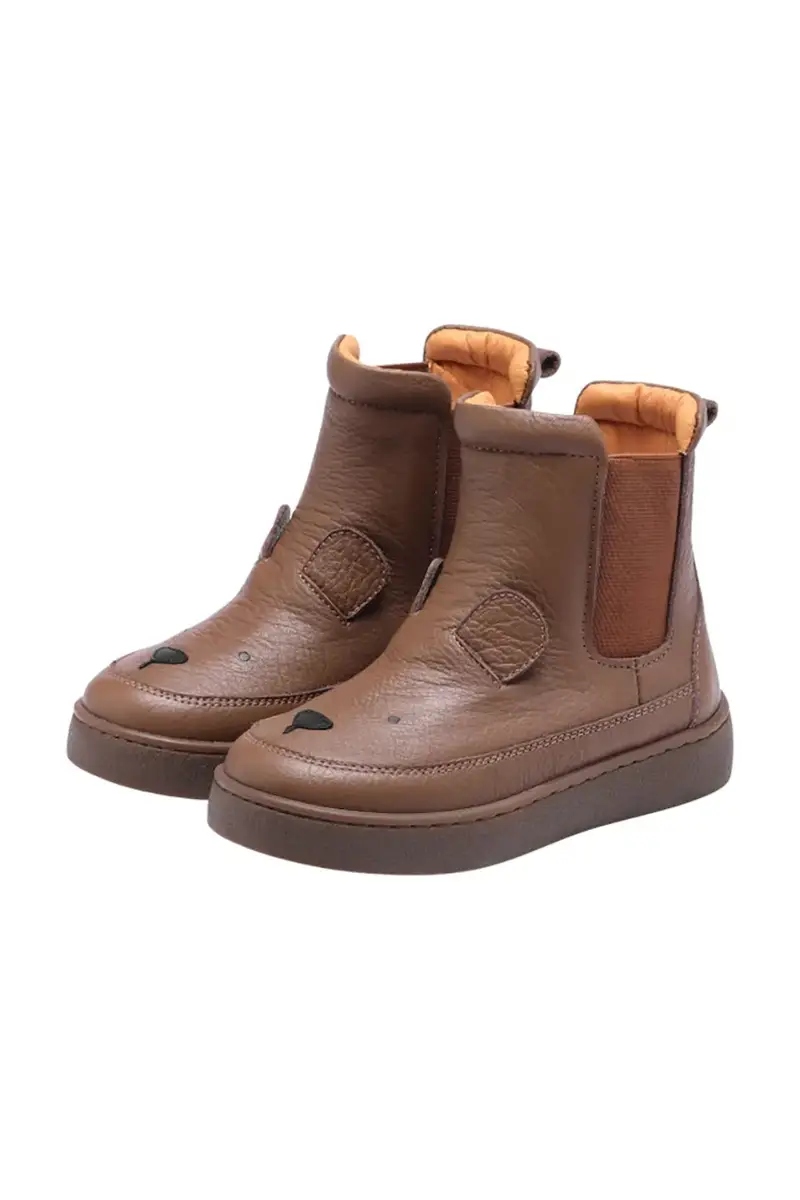 scarpe invernali in pelle bambino/a Thuru Classic Boots Bear colore marrone 2023802