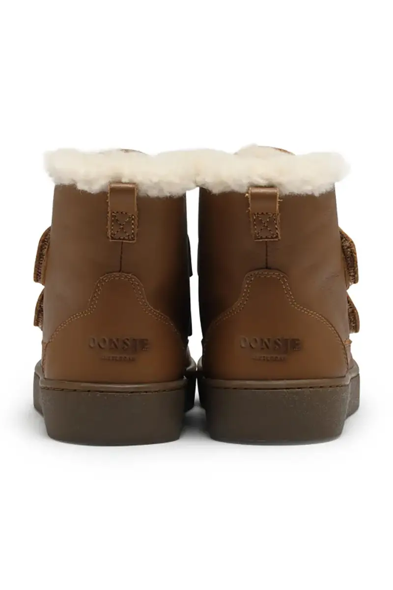 scarpe invernali in pelle scamosciata bambino/a Clenn Boots colore blu navy 2017700 Marrone miniatura 4