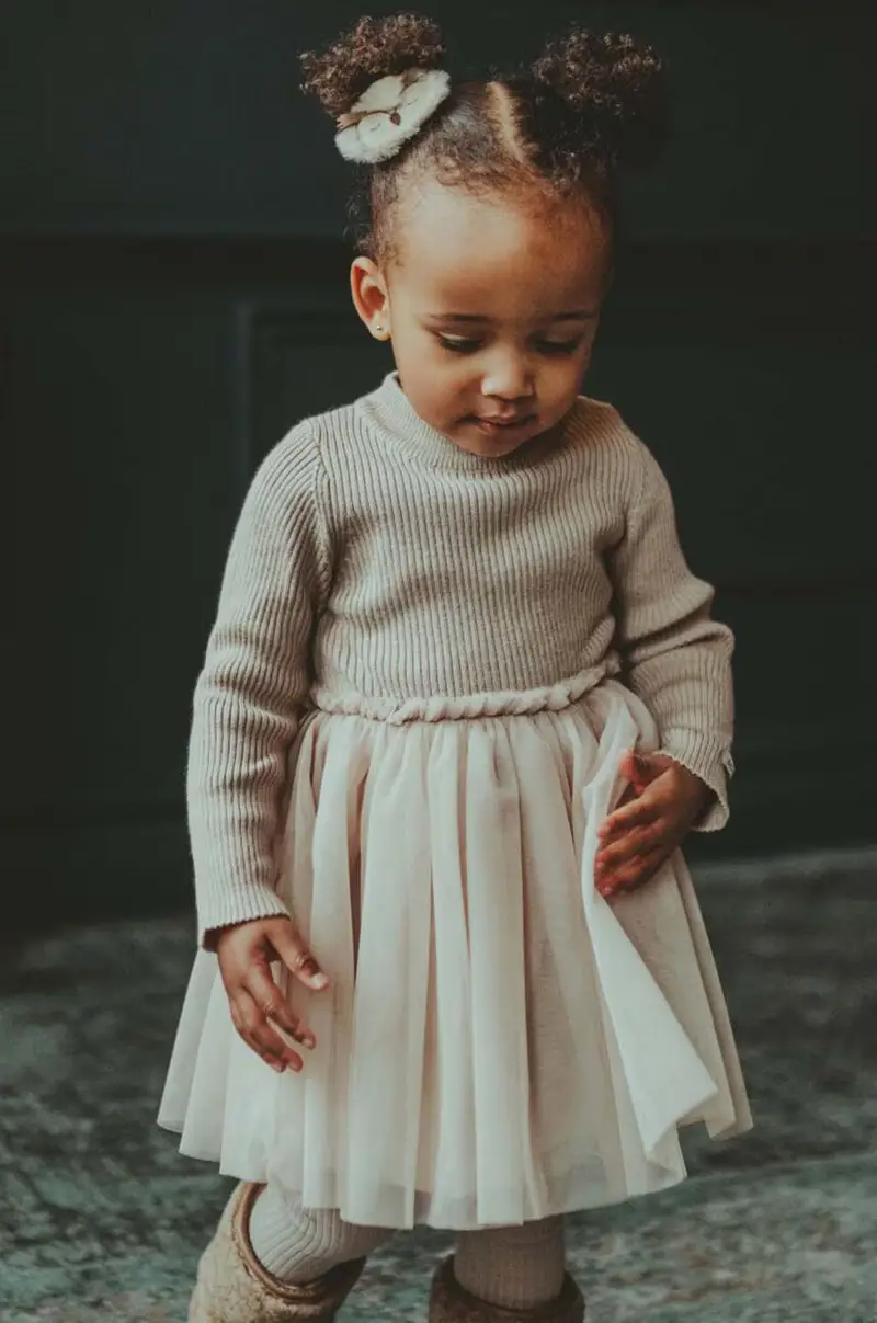 vestito bambina Lotus Dress colore beige 4043900