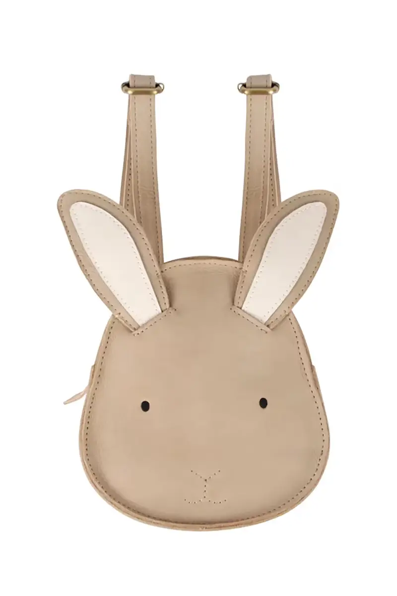 zaino in pelle bambino/a Kapi Classic Backpack Bunny Beige