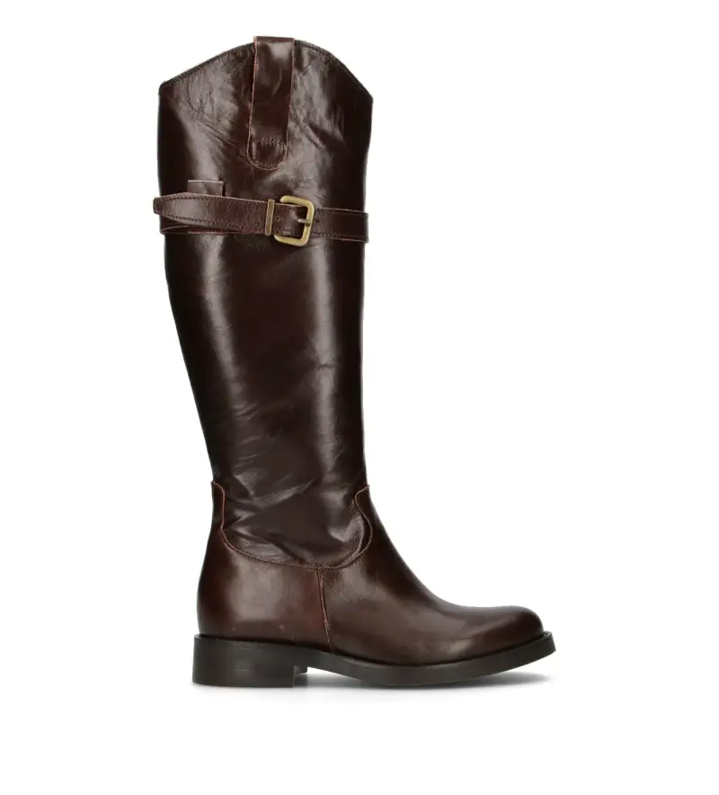 Stivale donna testa di moro in pelle Vario