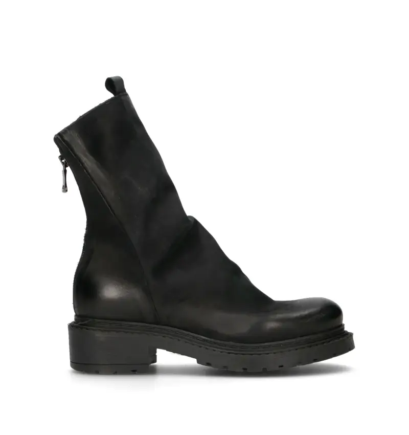 Tronchetto donna nero in nabuk Vario