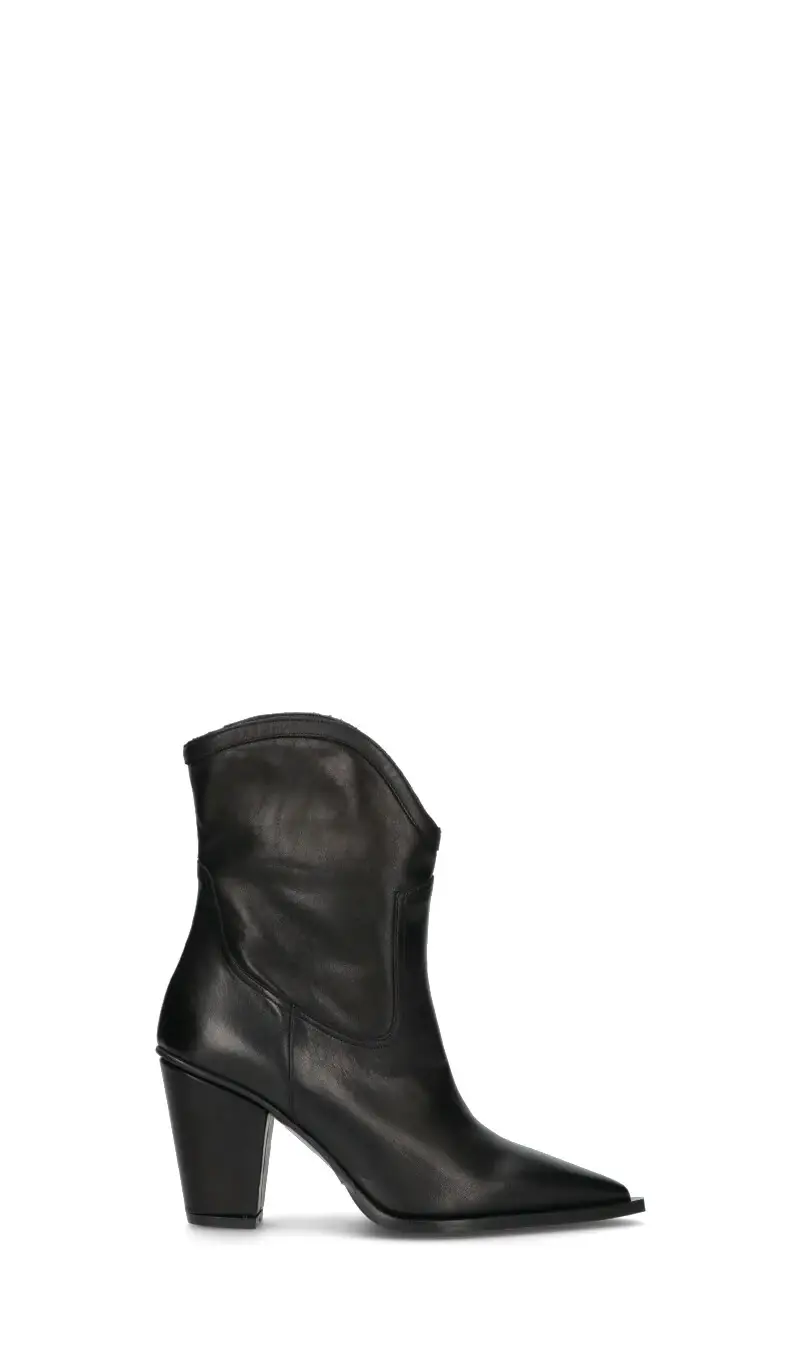 Tronchetto donna nero in pelle Vario