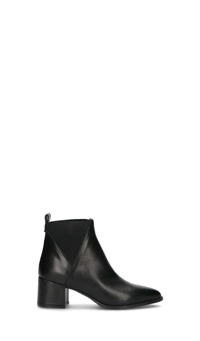 Tronchetto donna nero in pelle Vario