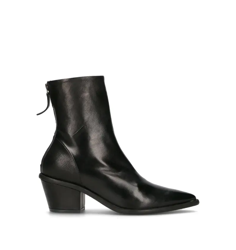 Tronchetto donna nero in pelle Vario