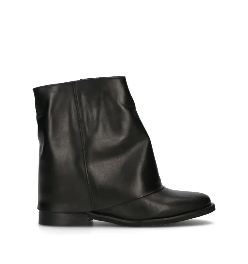 Tronchetto donna nero in pelle Vario