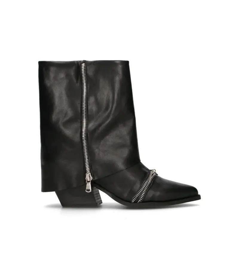 Tronchetto donna nero in pelle Vario