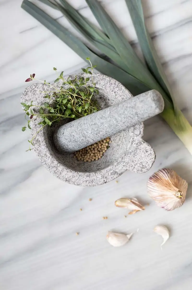 mortaio e pestello Birkedal Grigio miniatura 3